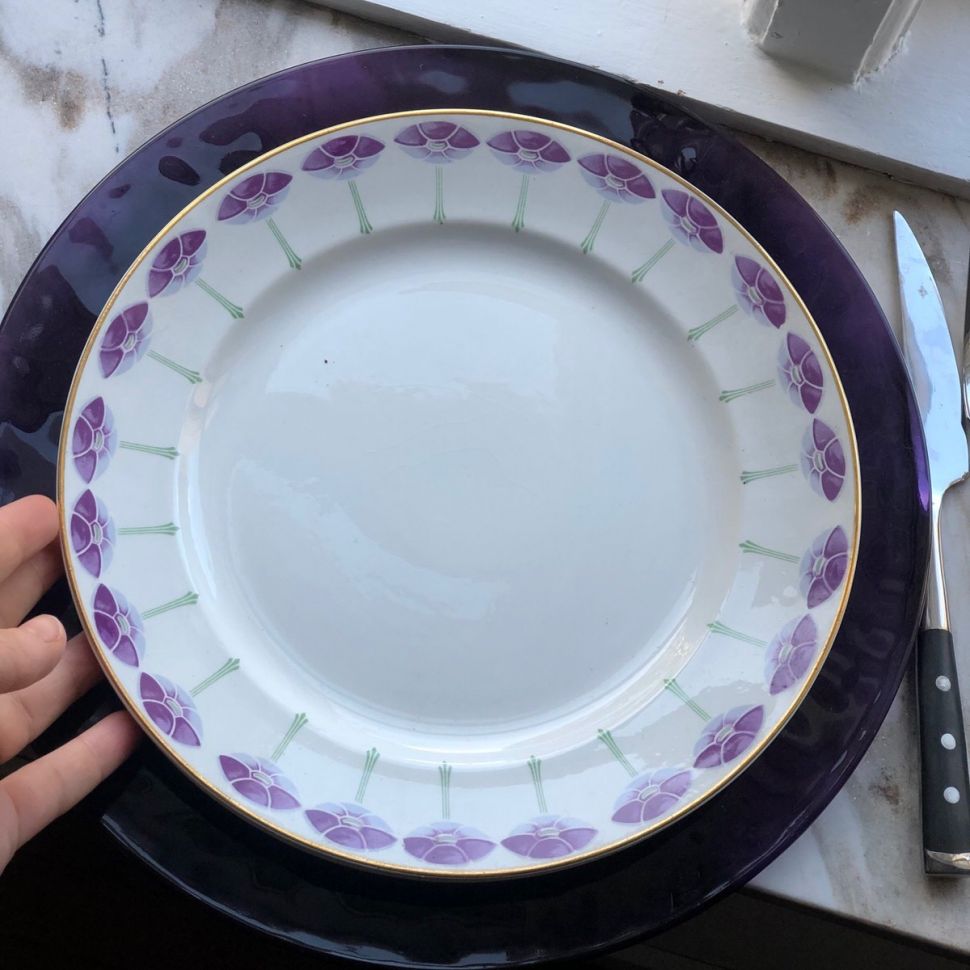 Тарелка 25 см Gustafsberg Margareta фарфор Швеция модерн