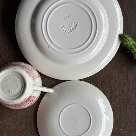 Чайная пара English Ironstone Company (EIT) красная 220 мл Англия