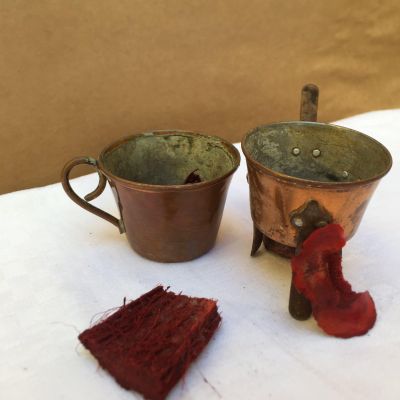 Набор детской медной посуды 2 предмета