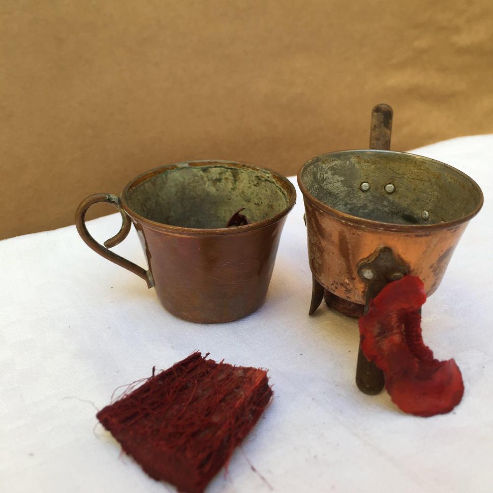 Набор детской медной посуды 2 предмета