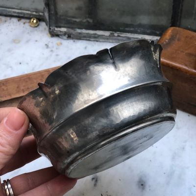 Сахарница миска 12 см олово