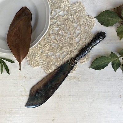 Нож лопатка мельхиор