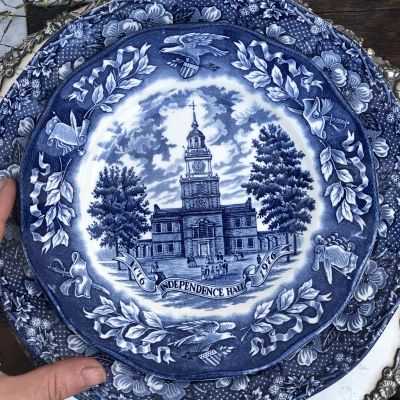 Тарелка США 20 см 50-е гг фарфор без клейма