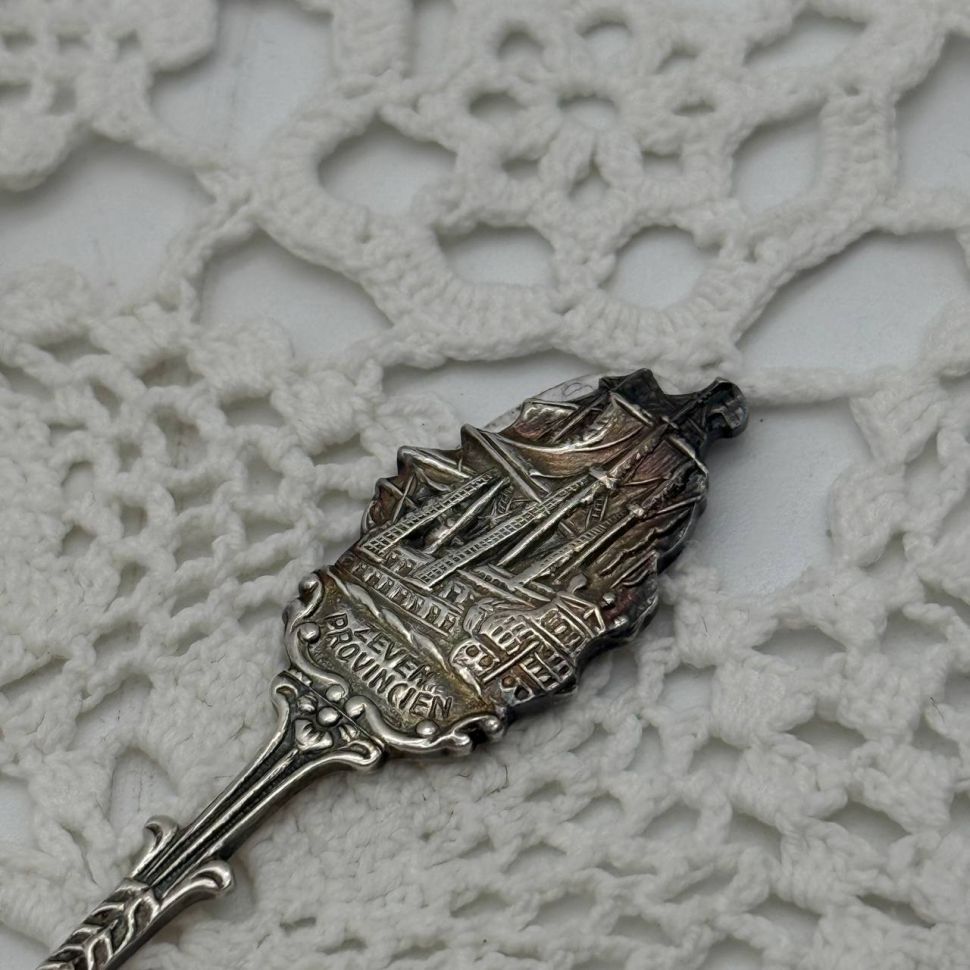 Ложка кофейная Парусник D.E. 11 см серебрение 90