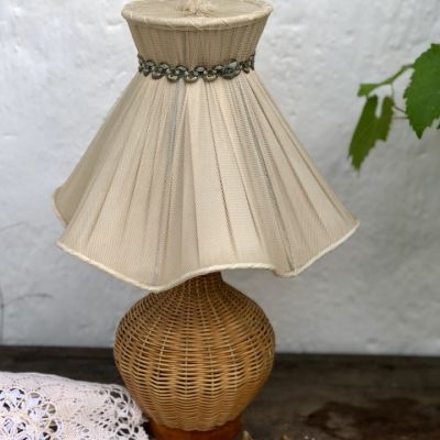 Абажур тканевый классический молочный кофе