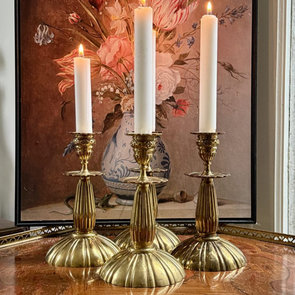 Подсвечник на одну свечу 18 см бронза