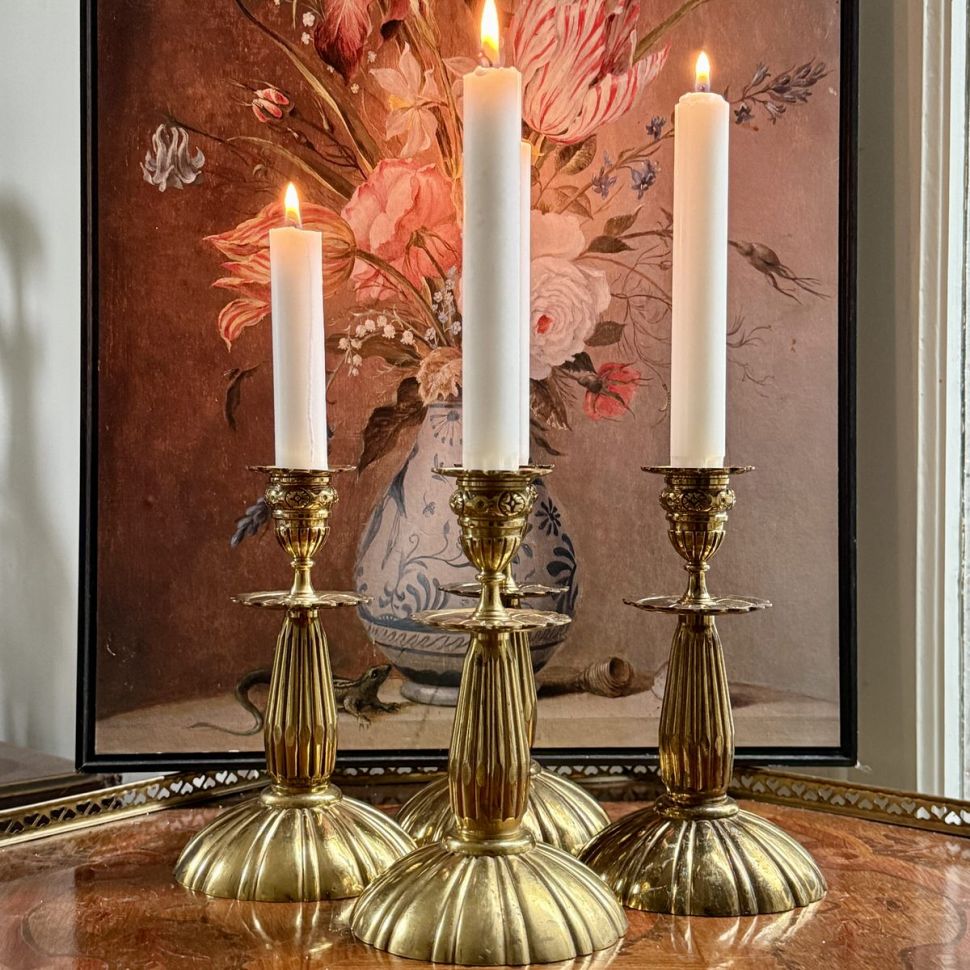 Подсвечник на одну свечу 18 см бронза