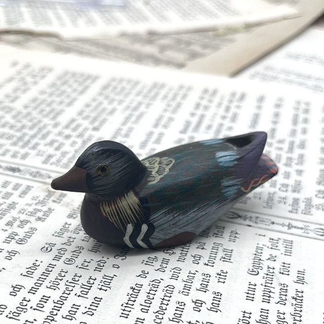 Статуэтка Утка 8 см дерево ручная работа