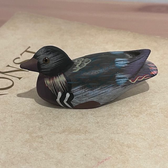 Статуэтка Утка 8 см дерево ручная работа