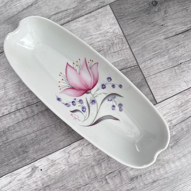 Блюдо Limoges Porcelaine le trefle 24 см фарфор Франция 