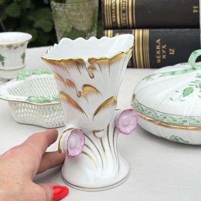  Ваза Herend Apponyi Chinese Bouquet 13 см фарфор Венгрия 