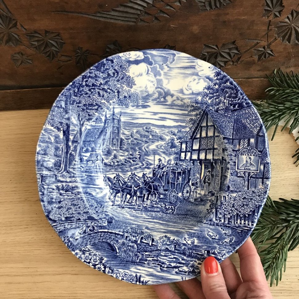 Тарелка глубокая Wedgwood, Dickens coaching days
