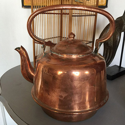 Чайник медный старинный с лужением 4,5 литра 