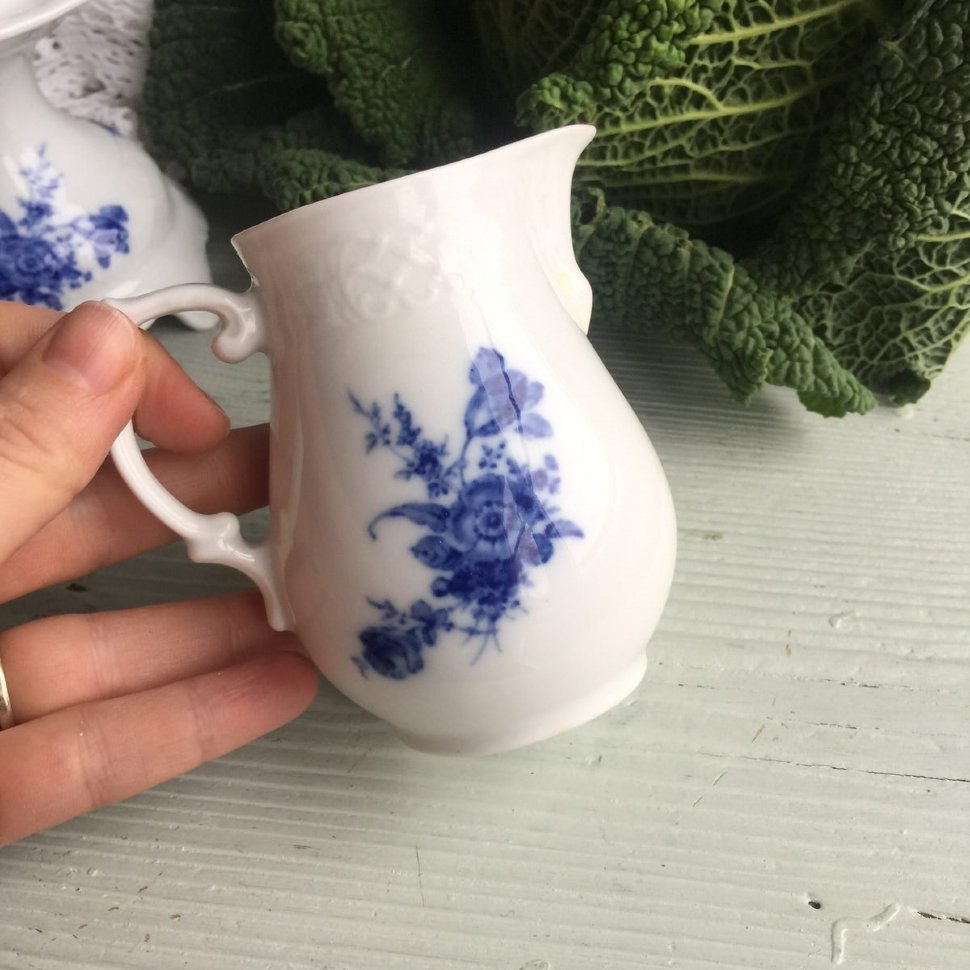 Молочник-сливочник Shumann Arzberg Роза Кобальт, Германия