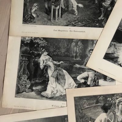 Принт с гравюры G.Cervi: Galante Dienste