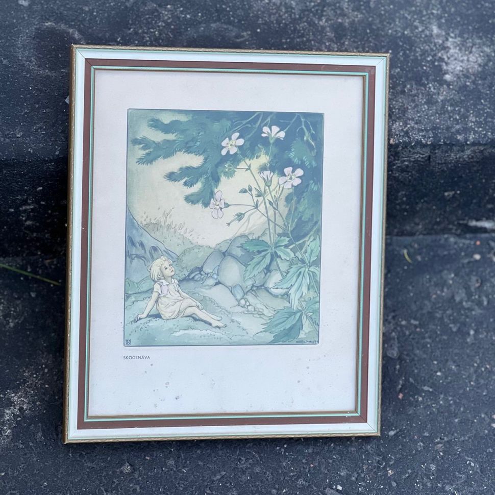 Картина репродукция Skognava 27х33 см в раме под стеклом