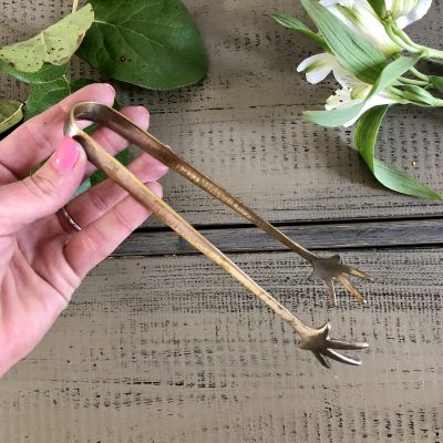 Щипцы для сахара латунь серебрение