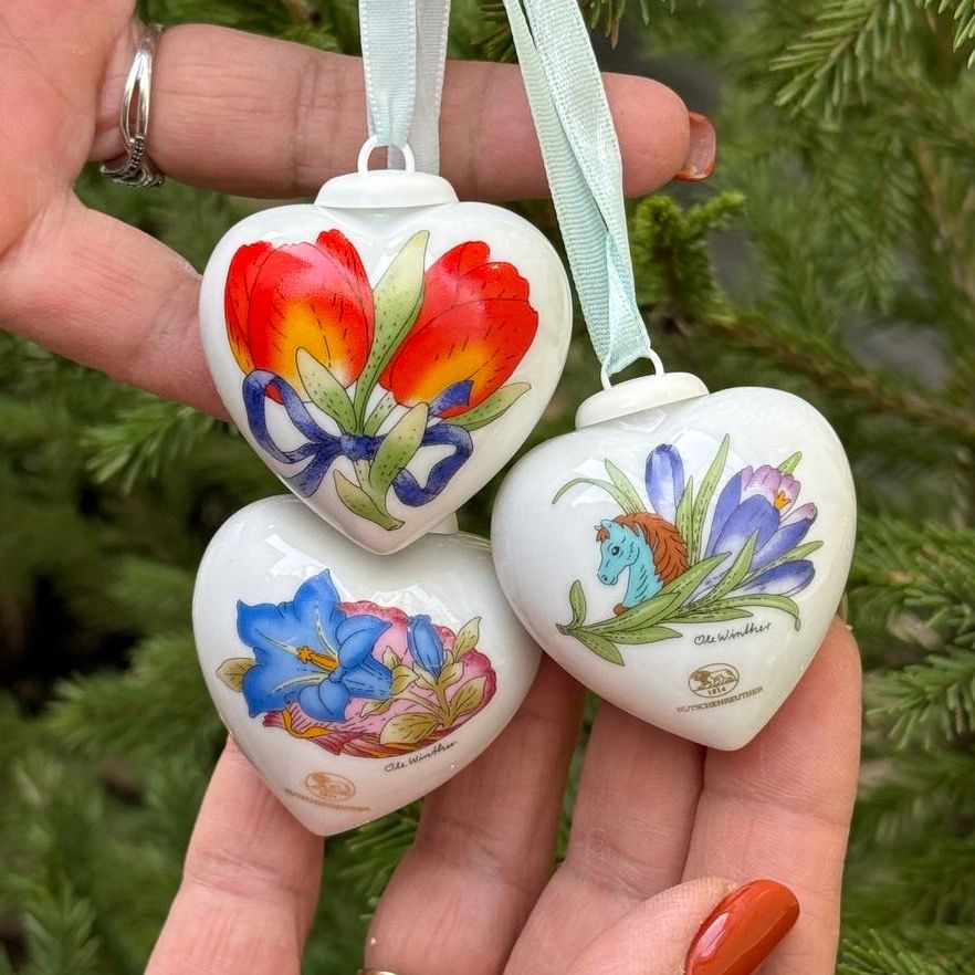 Подвес Hutschenreuther Сердце фарфор 5 см Германия