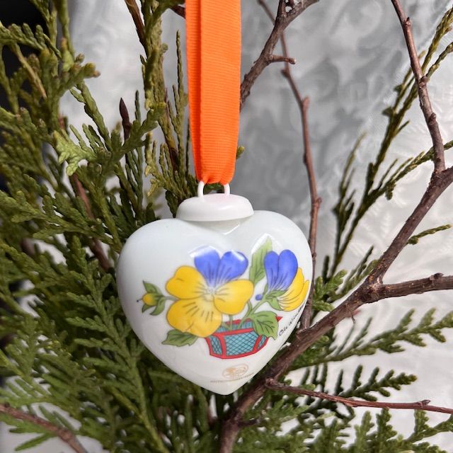 Подвес Hutschenreuther Сердце фарфор 5 см Германия