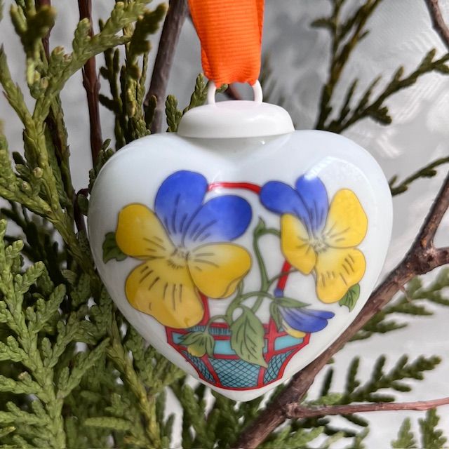 Подвес Hutschenreuther Сердце фарфор 5 см Германия