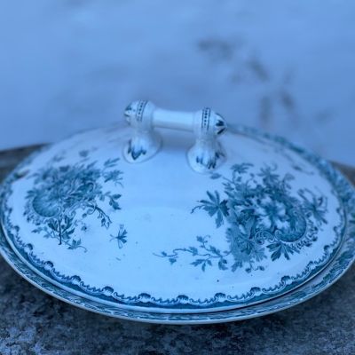 Крышка для супницы Anna Göteborg 19 век 22 см Швеция