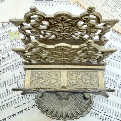 Подставка для писем 16 см бронза