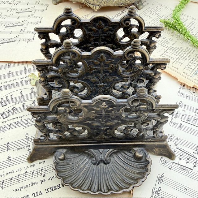 Подставка для писем 16 см бронза  