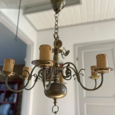 Люстра на 6 ламп 55 см бронза