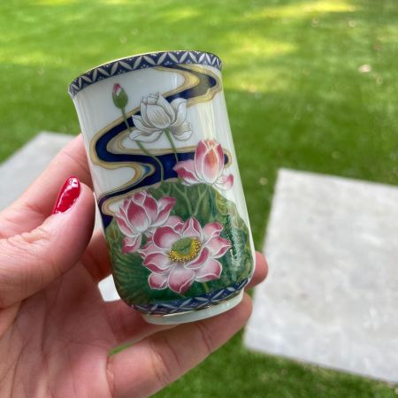 Чашка Franklin porcelain Япония 1981 г 125 мл Лотос