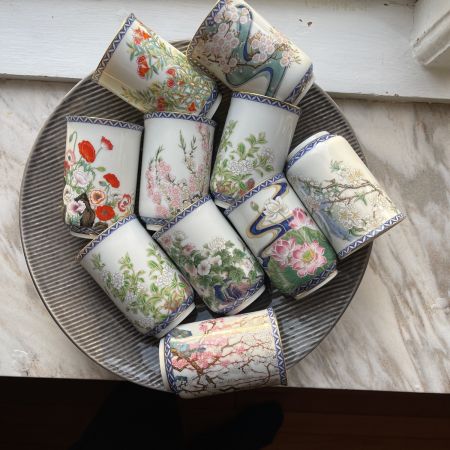 Чашка Franklin porcelain Япония 1981 г 125 мл Лотос