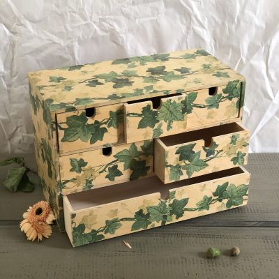 Шкатулка ящик Зеленый плющ дерево