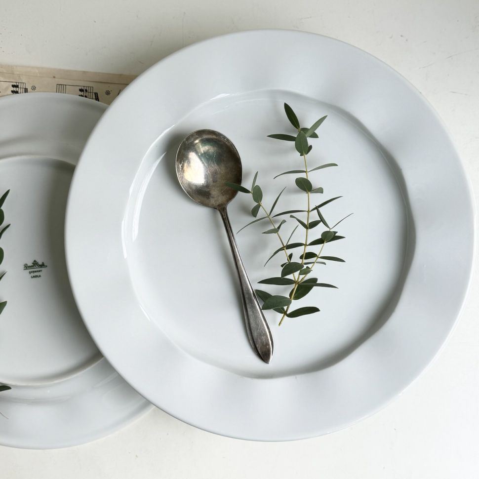 Тарелка Rosenthal Laola белая 28 см Германия