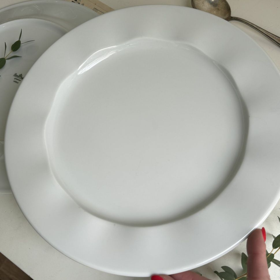 Тарелка Rosenthal Laola белая 28 см Германия