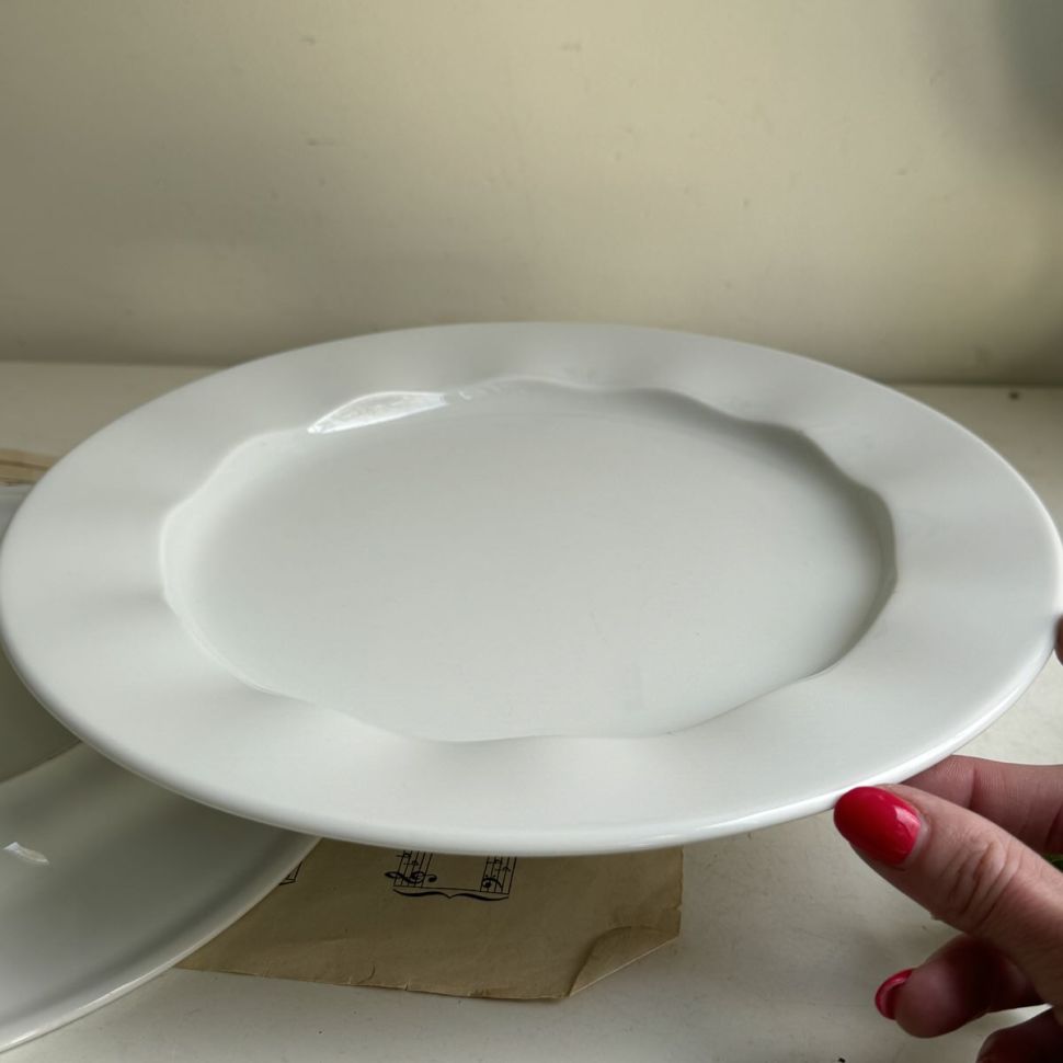 Тарелка Rosenthal Laola белая 28 см Германия