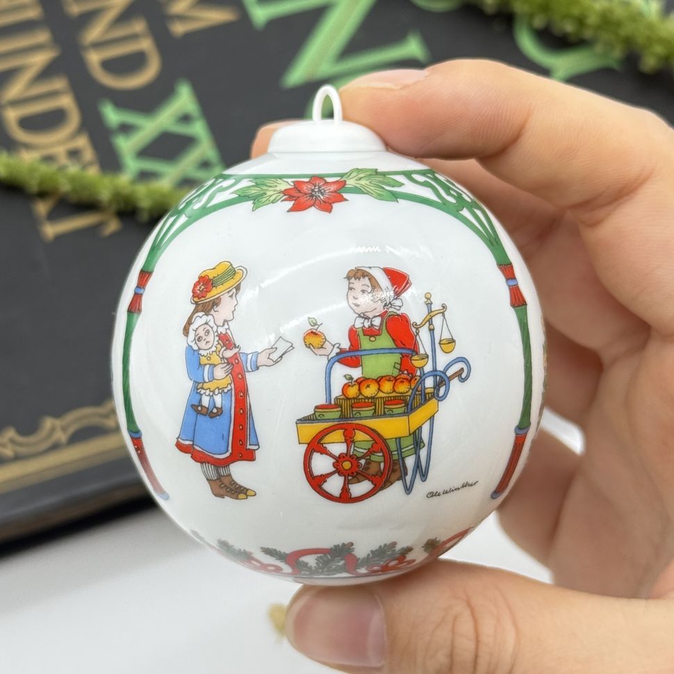 Подвес Шар рождественский 2001 Hutschenreuther Германия