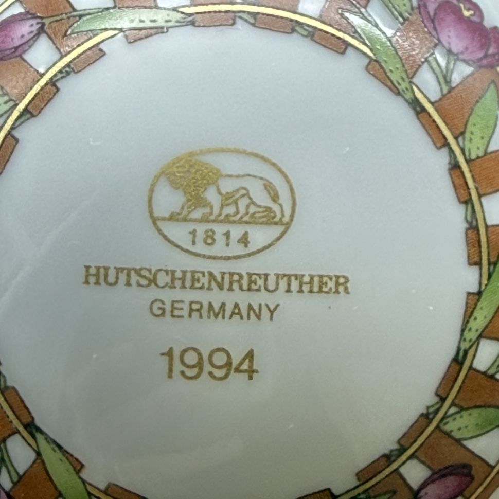 Подвес Шар рождественский 2001 Hutschenreuther Германия