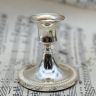 Подсвечник на одну свечу 8 см серебрение