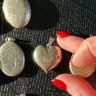 Кулон Сердце 3,5 см серебро