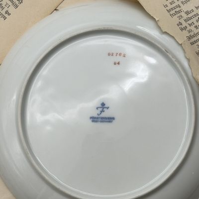 Чайное трио Fürstenberg Schlossgarten 170 мл Германия