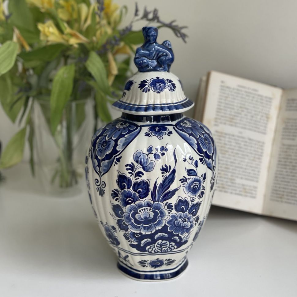 Ваза чайница 27 см Delft ручная роспись