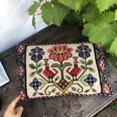 Подушка декоративная птицы 27х42 см