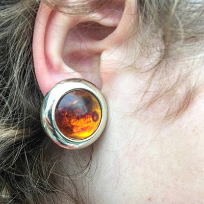 Клипсы Под Янтарь