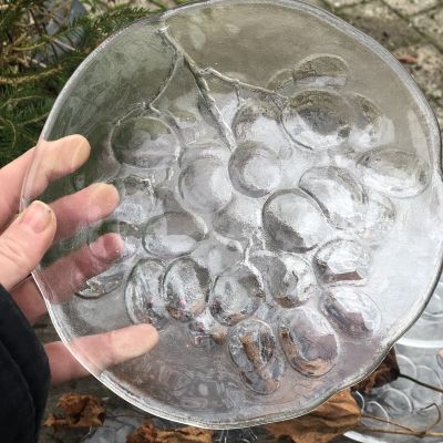 Тарелка 18 см vindruvor хрусталь Kosta Boda Швеция