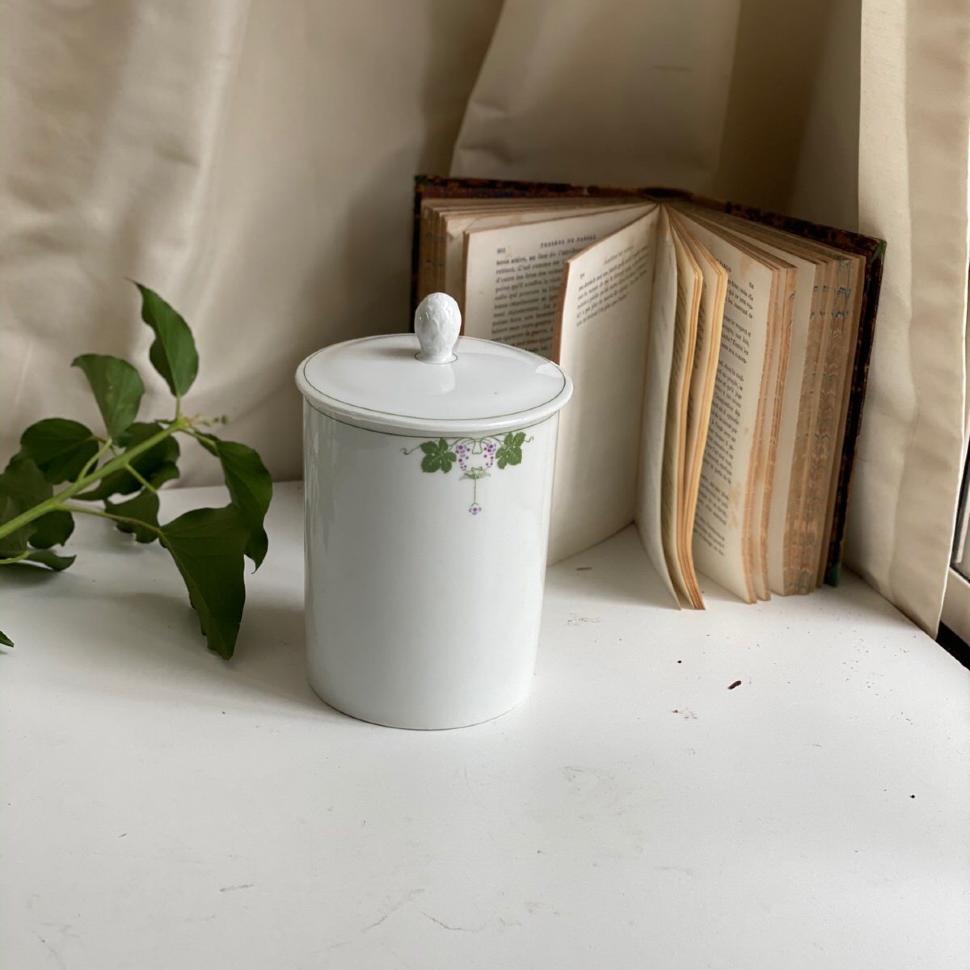 Банка для сыпучих 18 см фарфор