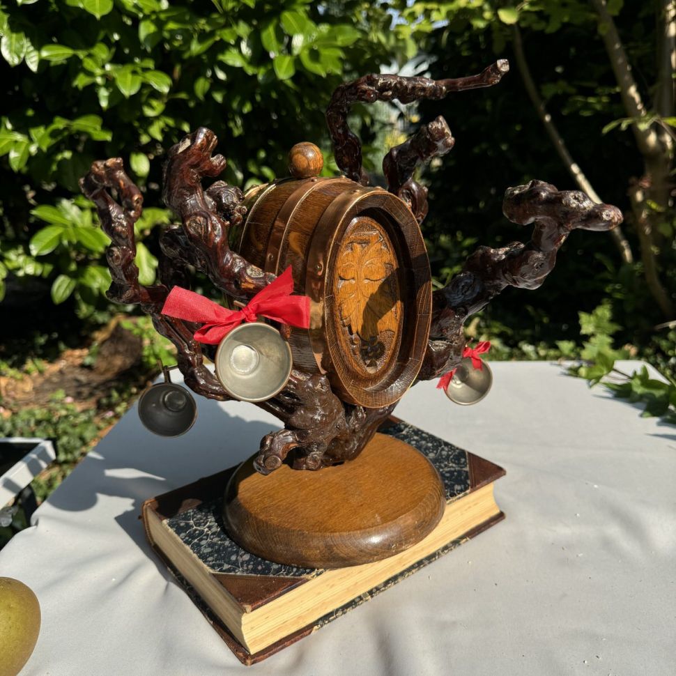 Подставка для кружек и бочонок лоза ручная работа Франция