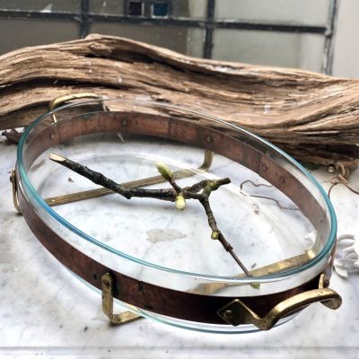  Блюдо для запекания и подачи в медной оправе