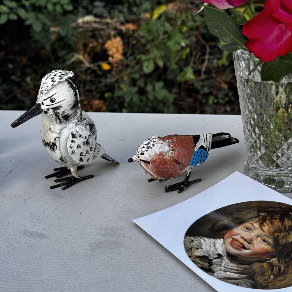 Статуэтка Синица 11 см ручная ковка