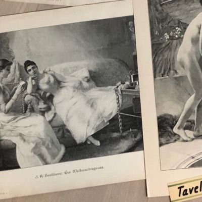 Принт с гравюры J.A. Benlliure: Ein Weihnachtsgruss