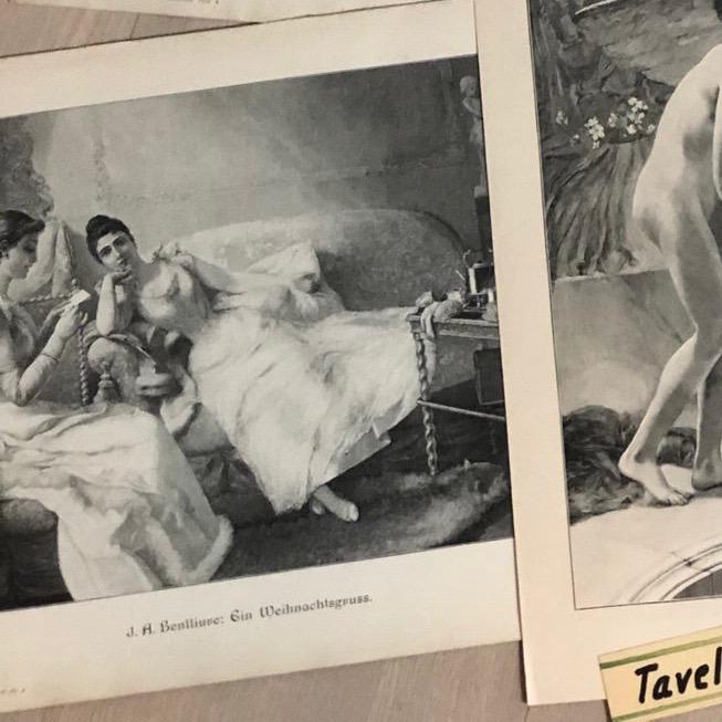 Принт с гравюры J.A. Benlliure: Ein Weihnachtsgruss