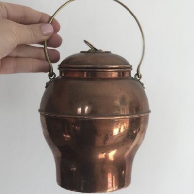 Медная банка бидон